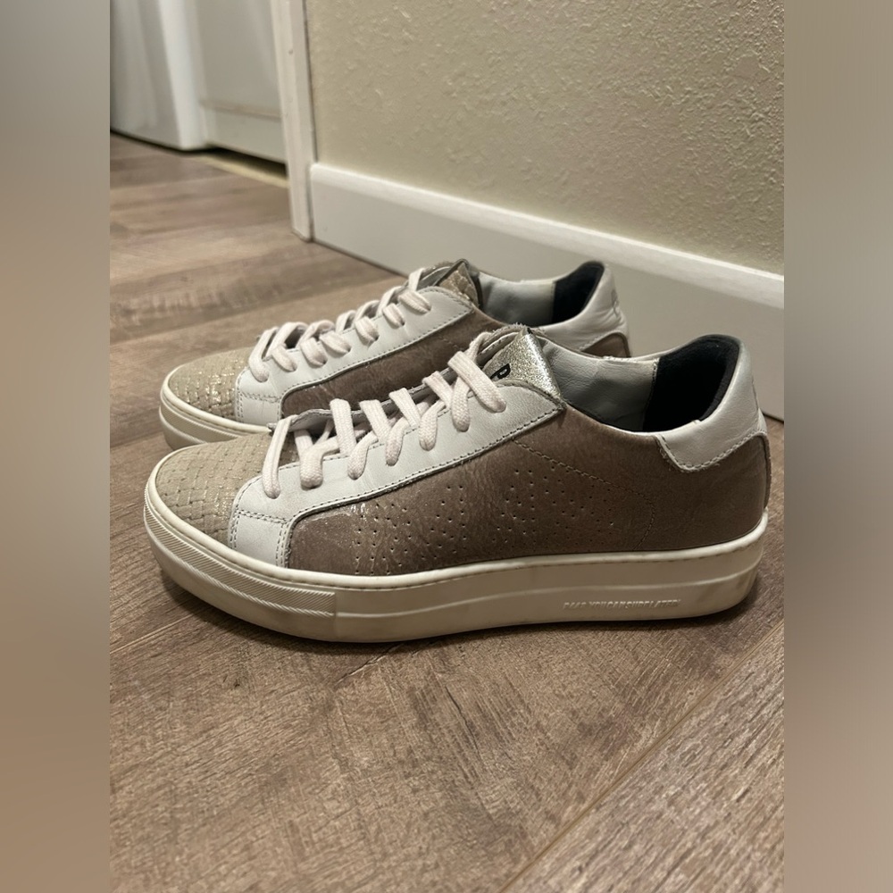 P448 Thea grey sparkle sneaker size 38 women - Picture 3 of 9